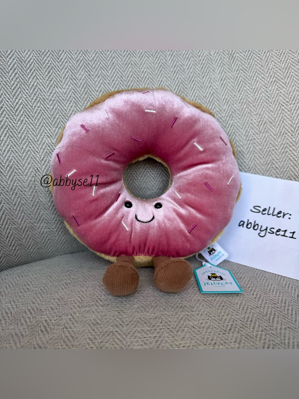 Jellycat Amuseables Doughnut - Authentic - Brand New With Tags - Fast Ship